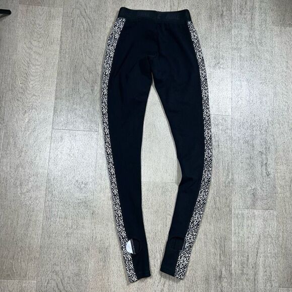 Nike Leg-A-See-Stirrup Leopard Print Colorblock Side Stripe Leggings, Women’s XS - Picture 5 of 16